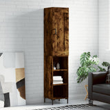 Highboard Smoked Oak 34.5x34x180 cm Engineered Wood 3200326