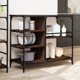 Kitchen Trolley Brown Oak 100x45x89.5 cm Engineered Wood 842385