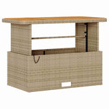 Garden Dining Set Beige Poly Rattan 42007923