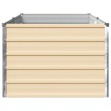 Raised Garden Bed Ivory 160 x 80 x 55 cm cold-rolled steel 8006403