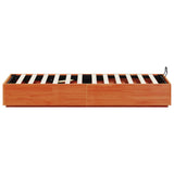 Ottoman Bed Frame Wax Brown 90 x 200 cm Solid Pine Wood 3418734