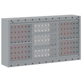 Tool Cabinet with Shelf with Lock Red and Grey 100 x 20 x 55 cm 4103474