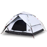 Camping Tent Dome 5-Person White Blackout Fabric Quick Release 4004188