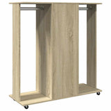 Wardrobe with Wheels Sonoma Oak 102x38x110 cm Engineered Wood 848033