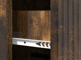 Drawer Cabinet Smoked Oak 33 x 34.5 x 90 cm Engineered Wood 894620