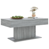 Coffee Table Grey Sonoma 96x50x45 cm Engineered Wood 815835