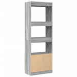 Highboard Grey Sonoma 63x33x180 cm Engineered Wood 3309605