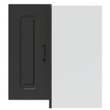 Kitchen Wall Corner Cabinet Kalmar Black Engineered Wood 853618