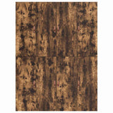 Storage Bed Frame Smoked Oak 150 x 200 cm Engineered Wood 3335385