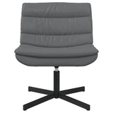 Swivel Chair Grey 63 x 75 x 76 cm PU 42007341