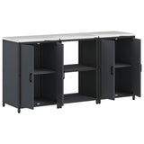 Kitchen Storage Set HATTEM 3 pcs Anthracite Cold-rolled Steel 3392696