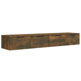 Wall Cabinets 2 pcs Smoked Oak 68x30x20 cm Engineered Wood 3115897