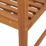 Garden Chair 2 pcs Brown 50 x 50 x 91cm Solid Acacia wood 4107154