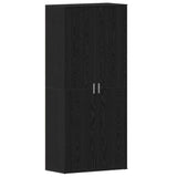 Shoe Cabinet with Door Black 80 x 39 x 180 cm Engineered wood 3333875
