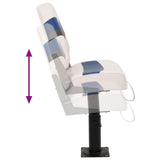2 Piece Foldable Boat Seat Set High Backrest 3284310