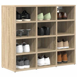 Shoe Cabinet Sonoma Oak 77.5 x 30 x 67 cm Engineered Wood 808714