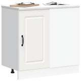 Kitchen Base Cabinet Kalmar White Engineered Wood 854318