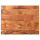 Table Top 80x60x3.8 cm Rectangular Solid Wood Acacia 370991