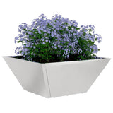 Garden Planter 5 pcs Silver 35 x 35 x 15 cm Stainless Steel 873805