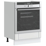 Oven Cabinet Lucca White Engineered Wood 853757