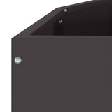 Planter Black 120 x 60 x 50 cm Steel 883703