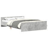 Bed Frame without Mattress Concrete Grey 135x190 cm Double 3203792