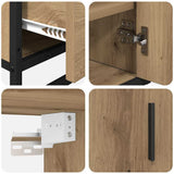 Bathroom Furniture Set 3 pcs Artisan Oak Engineered Wood 3402327