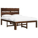 Double Bed Frame with Headboard ROSTOCK Dark Brown 150 x 200 cm 3405488
