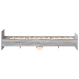 Bed Frame without Mattress Grey Sonoma 150x200 cm King Size 3203759