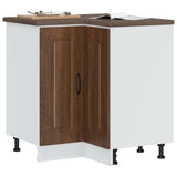 Kitchen Corner Base Cabinet Kalmar Brown Oak Engineered Wood 853514