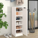 Shoe Cabinet White 30x35x100 cm Engineered Wood 811430