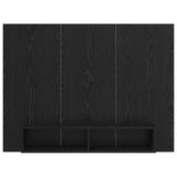 TV Cabinet Set Black Oak 120 x 23.5 x 90 cm Engineered Wood 875187