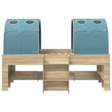 Kids'High Bed Frame with Tunnel 3 pcs Engineered Wood 3423540