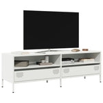 ZNTS TV Cabinet White 135x39x43.5 cm Cold-rolled Steel 851339