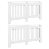 Radiator Covers 2 pcs White 152 cm Engineered Wood 276004