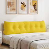 Back Pillow Light Yellow 180 x 24 x 50 cm Fabric 42014566