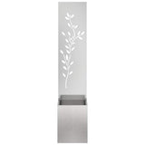 Garden Privacy Screen Sliver 32 x 32 x 150 cm Stainless steel 876410