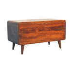 Curved Chestnut Blanket Box IN3593