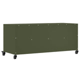 TV Cabinet Olive Green 100.5x39x43.5 cm Steel 846696