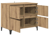 Sideboard Artisan Oak 60 x 35 x 70 cm Engineered Wood and Iron 881267