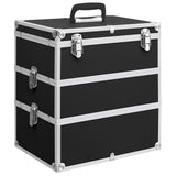 Make-up Case 37x24x40 cm Black Aluminium 91840