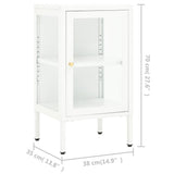 Sideboard 38x35x70 cm Metal and Glass 336062