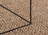 Area Rugs Round AGIRA Natural 120 CM Polyester 42022531