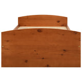 Bed Frame with 2 Drawers without Mattress Honey Brown 90x200 cm 322156