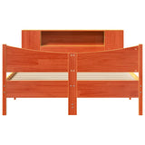 Bed Frame without Mattress Wax Brown 140x190 cm Solid Wood Pine 3323307