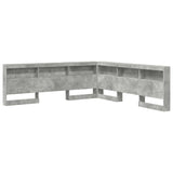 Storage Headboard Concrete grey 180 cm Engineered wood 3335512