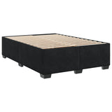 Box Spring Bed with Mattress Black 140x190 cm Velvet 3290920