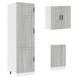 8 Piece Kitchen Cabinet Set Kalmar Grey Sonoma Engineered Wood 3314817
