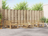 Outdoor Sofa Set 8 pcs White 59 x 59 x 37 cm Solid Acacia Wood 3387388