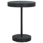 5 Piece Garden Bar Set Black Poly Rattan&Solid Wood Acacia 3187716
